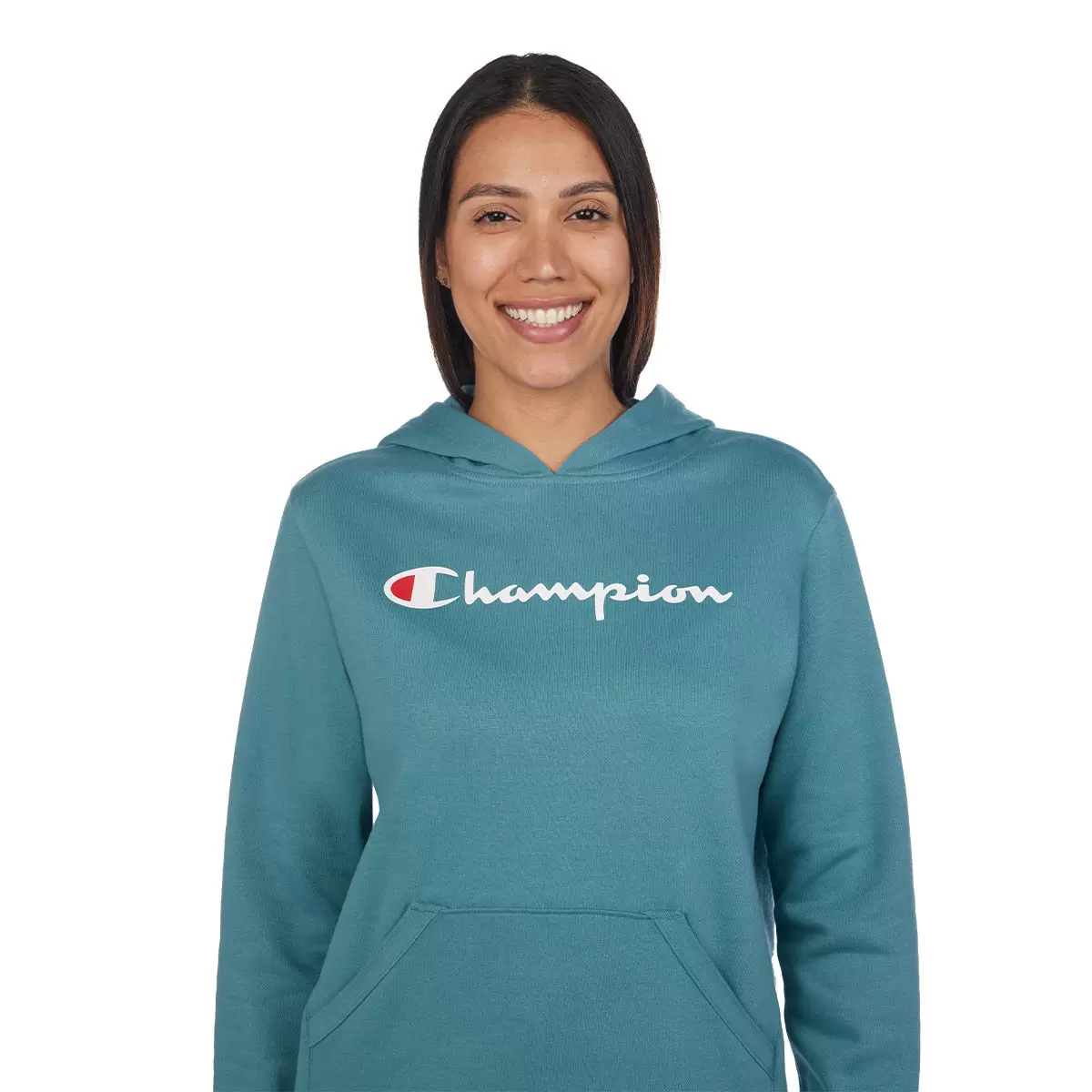 Champion 女連帽上衣 淺藍 S