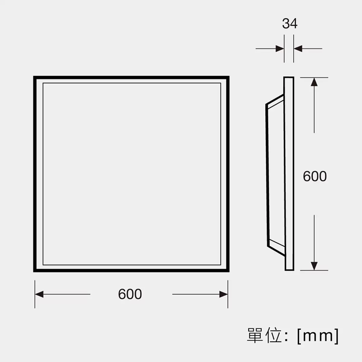 歐司朗 40W LED 平板燈 60公分 X 60公分 1入組 自然光