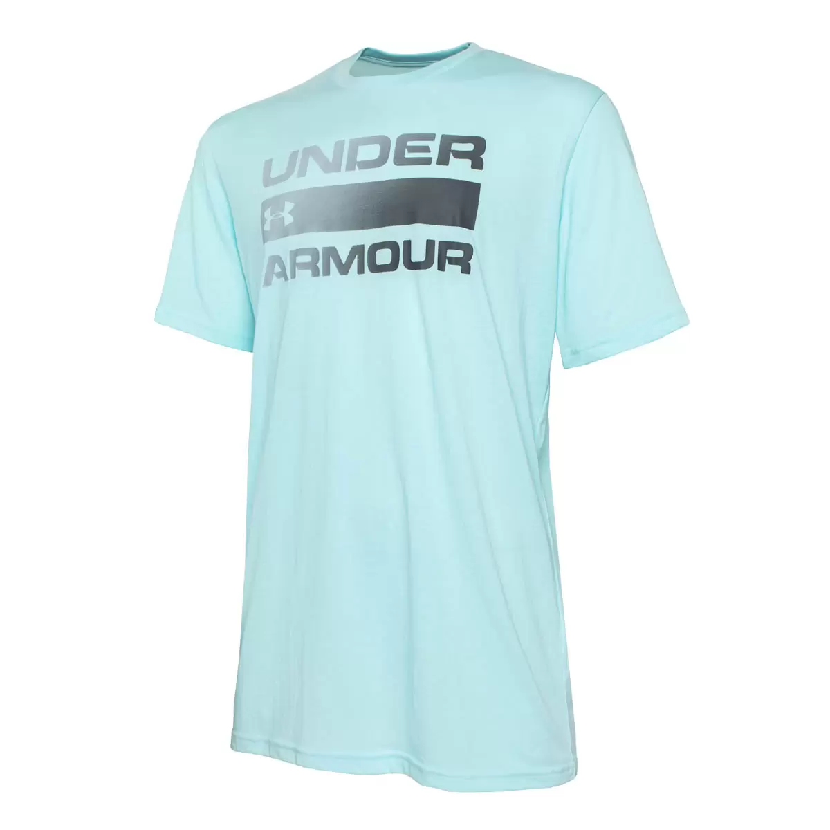 Under Armour 男Wordmark短袖圓領上衣 淺藍 S