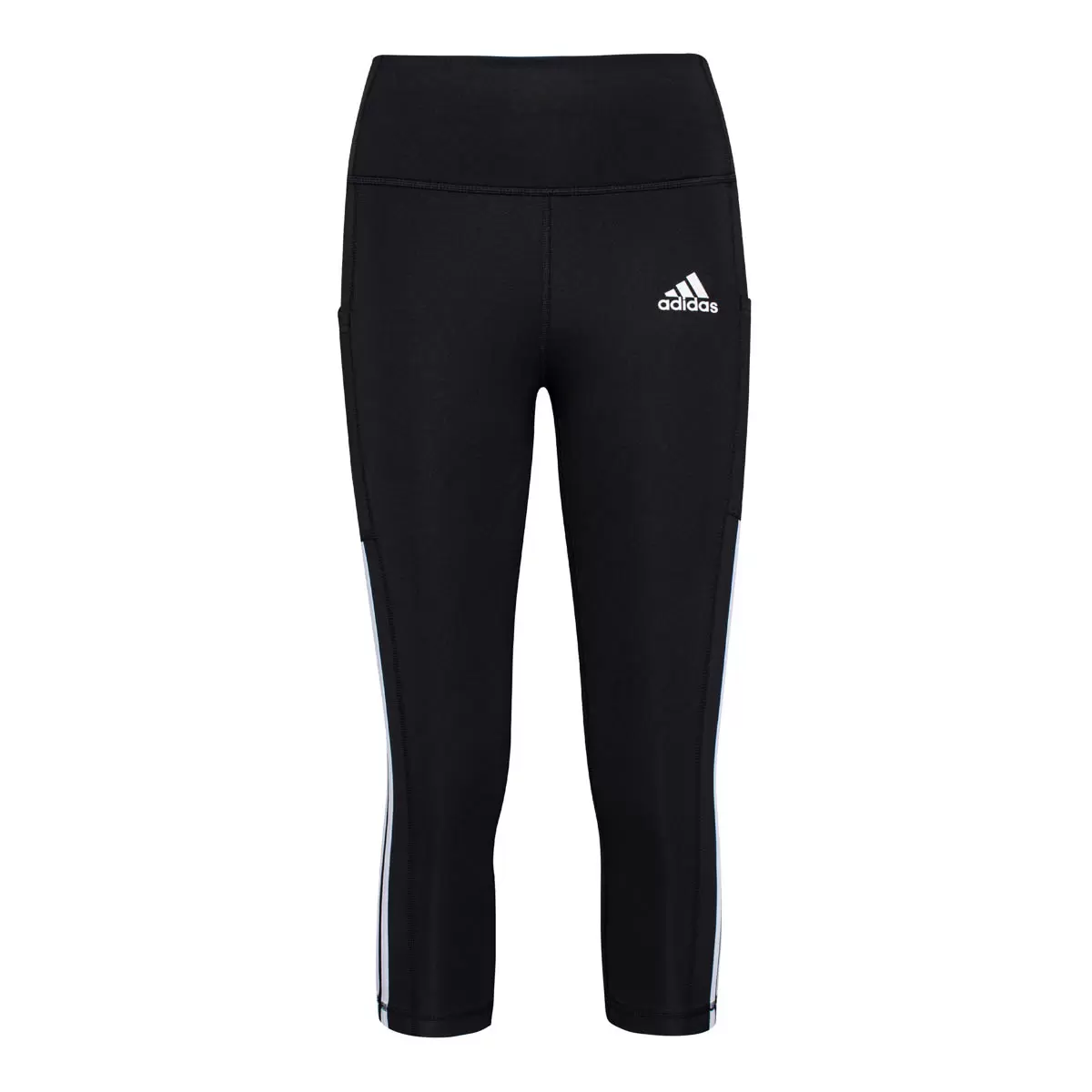 Adidas 女 3/4 運動緊身褲 黑 XL