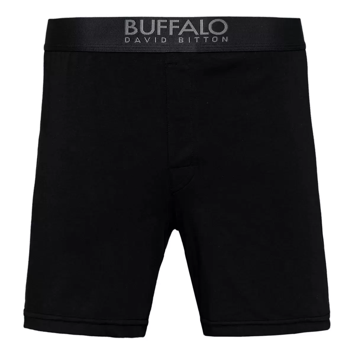 Buffalo 男彈性平口褲六入 黑色 / 灰色 L