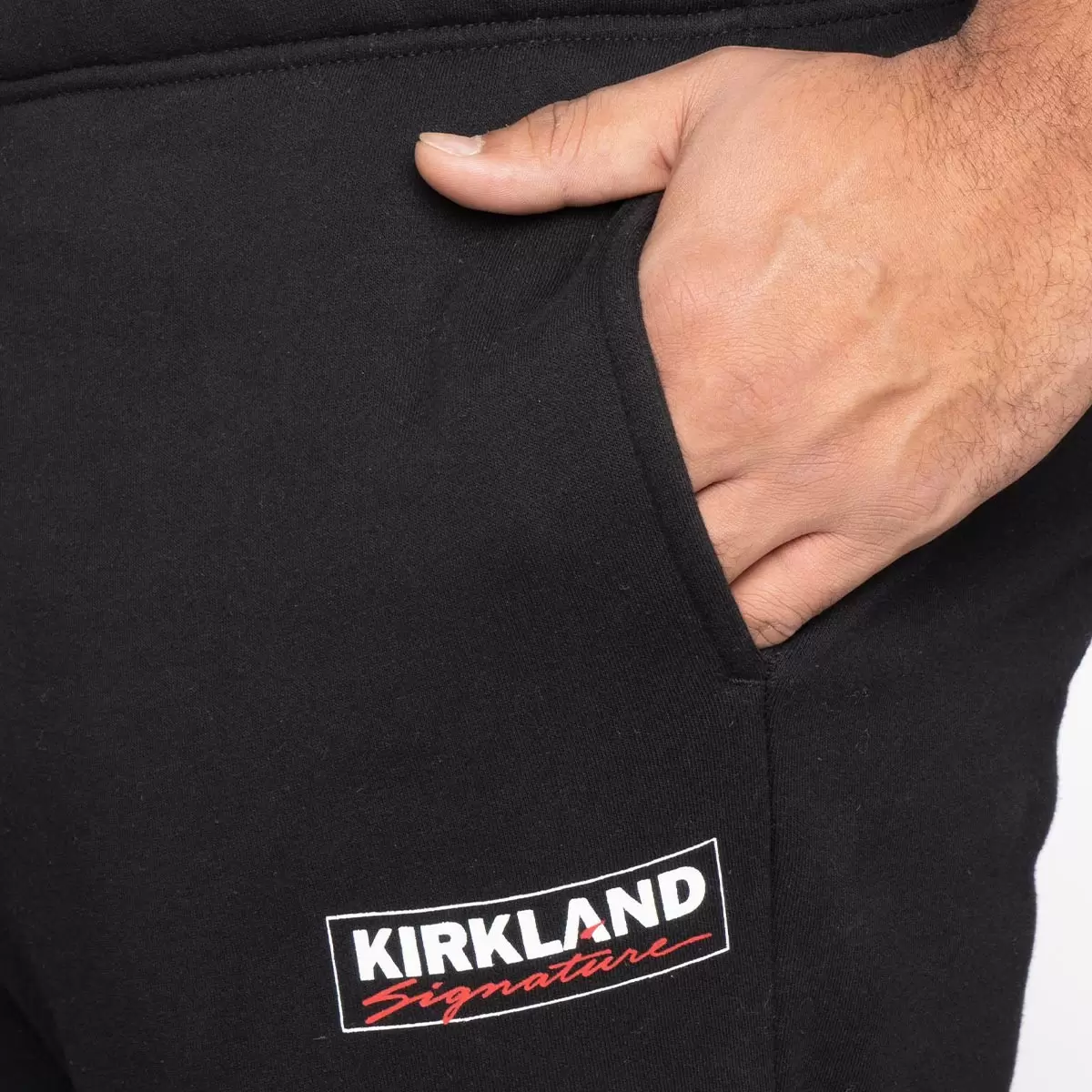 Kirkland Signature 科克蘭 男 Logo 運動長褲 黑 XL