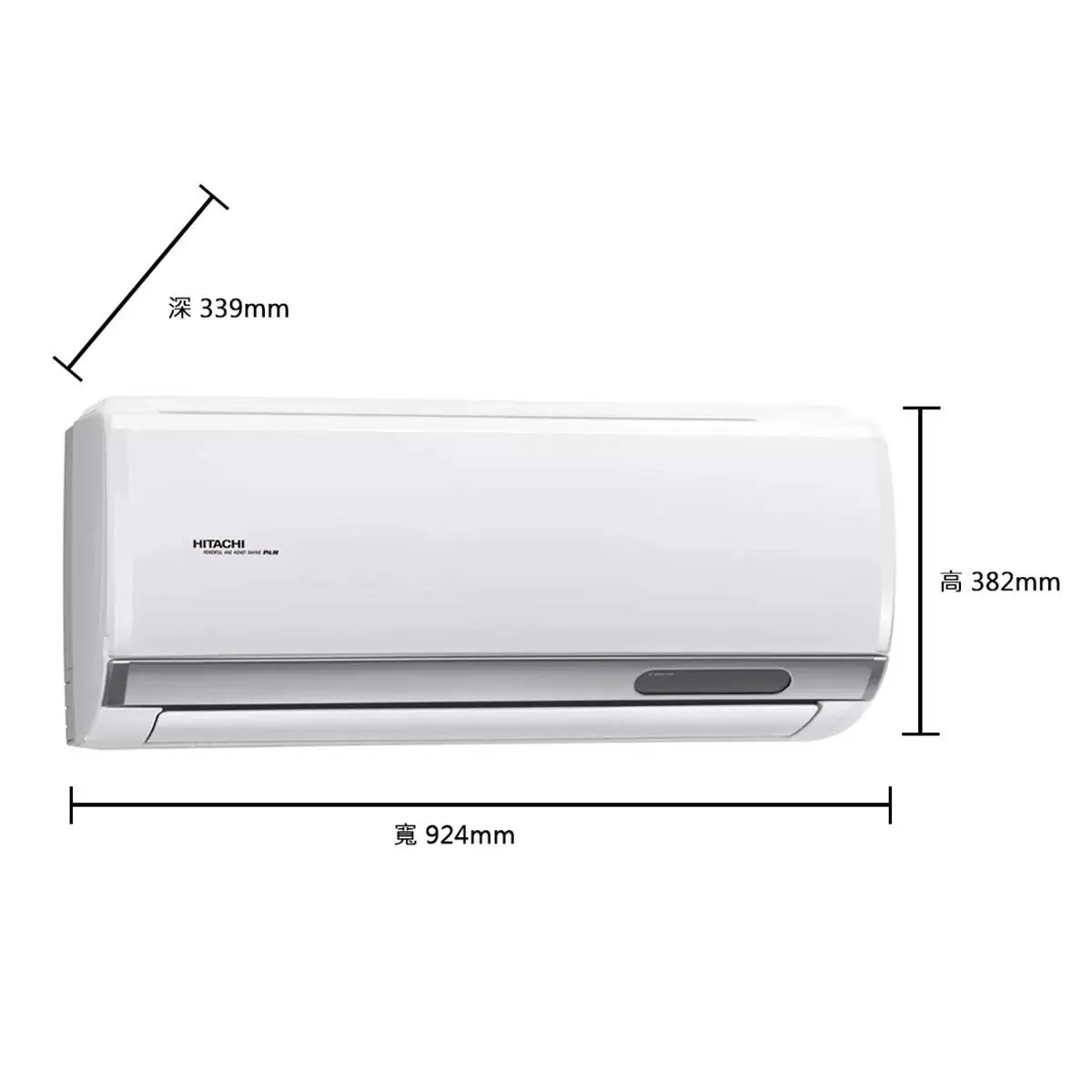 日立 2-3坪 2.2kW 頂級系列變頻冷暖一對一分離式冷氣 含運費及基本安裝