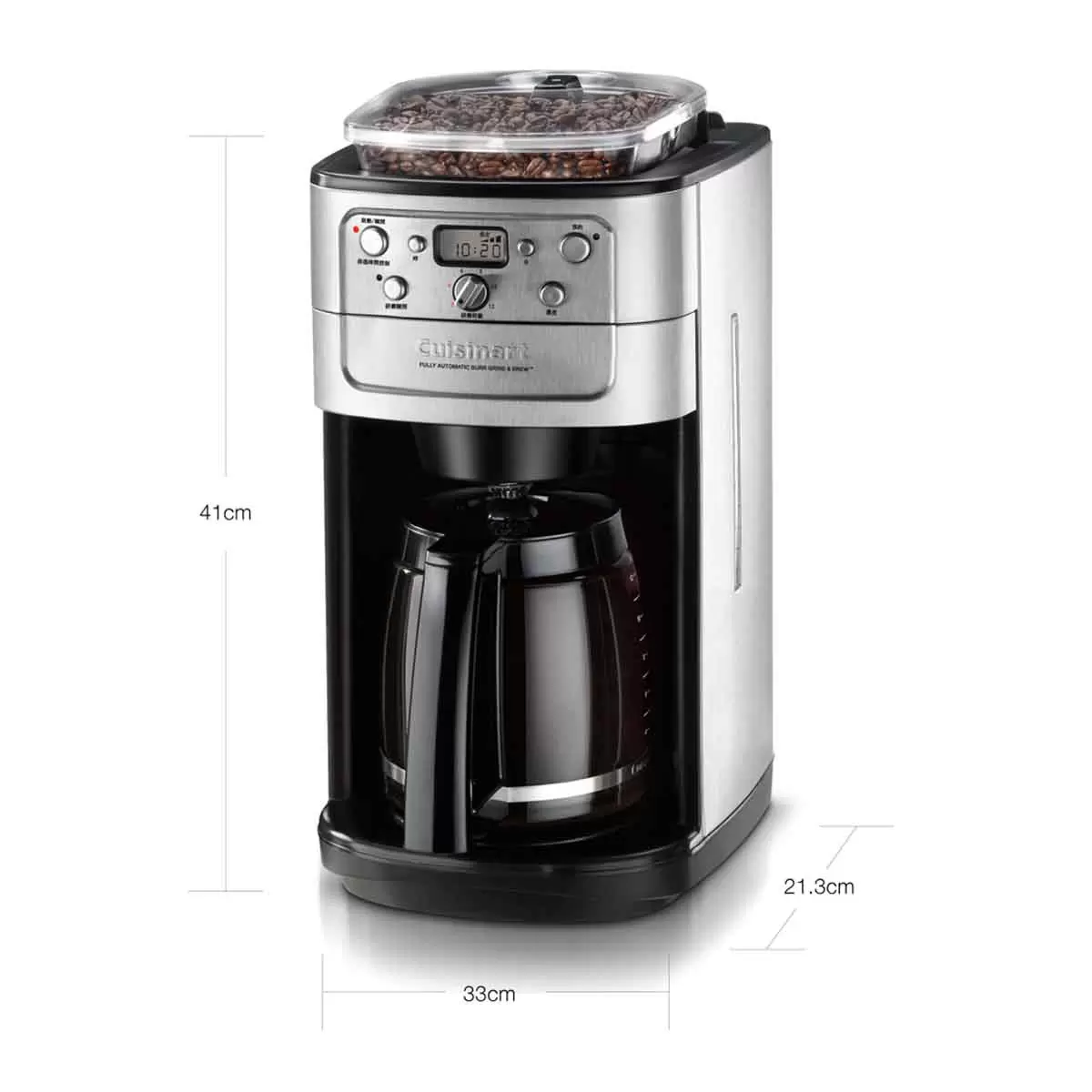 美膳雅 12杯全自動磨盤式研磨咖啡機 DGB-700BCTW