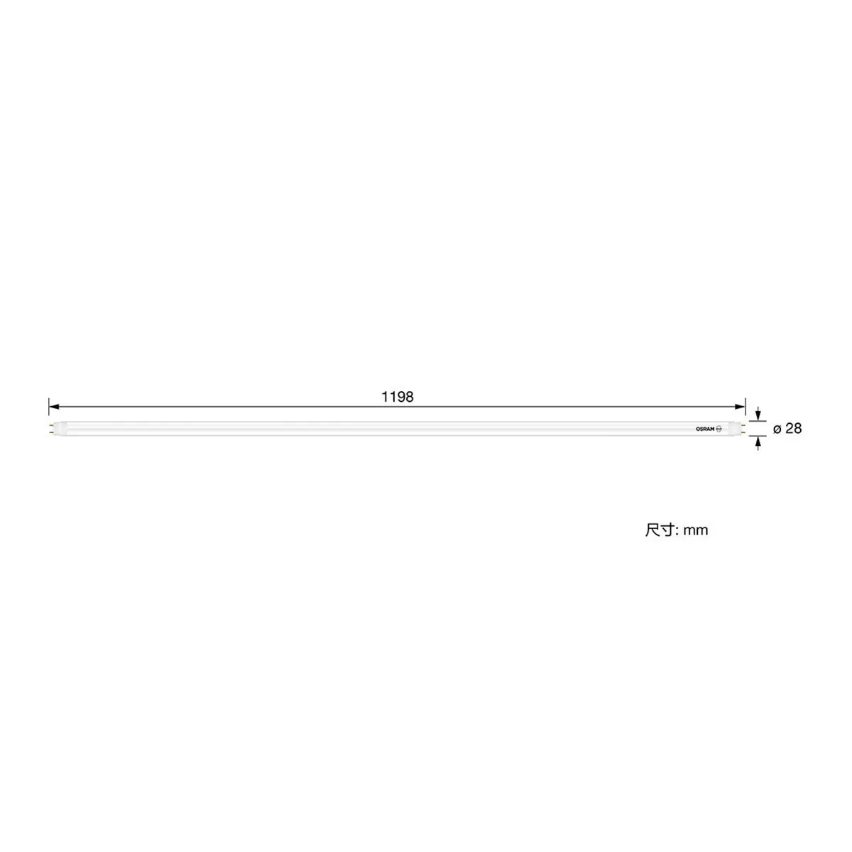 歐司朗 朗德萬斯 16W T8 LED 4呎雙端燈管 黃光 25入