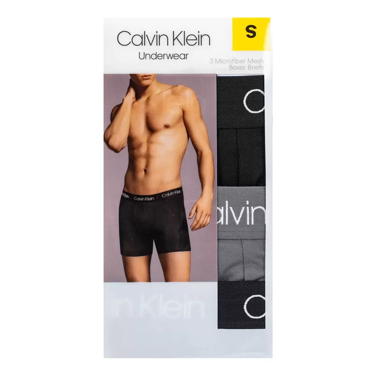 Calvin Klein 男彈性內褲 3入組 黑色組 M