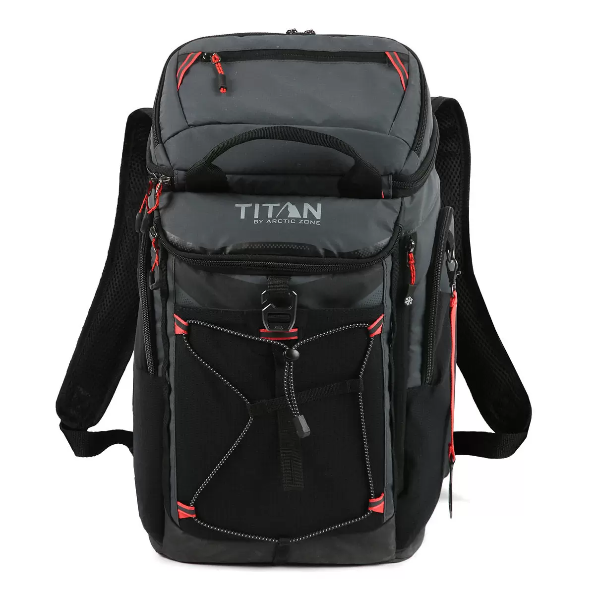 Titan 26罐裝背包型保冷袋含保冷劑兩入 黑