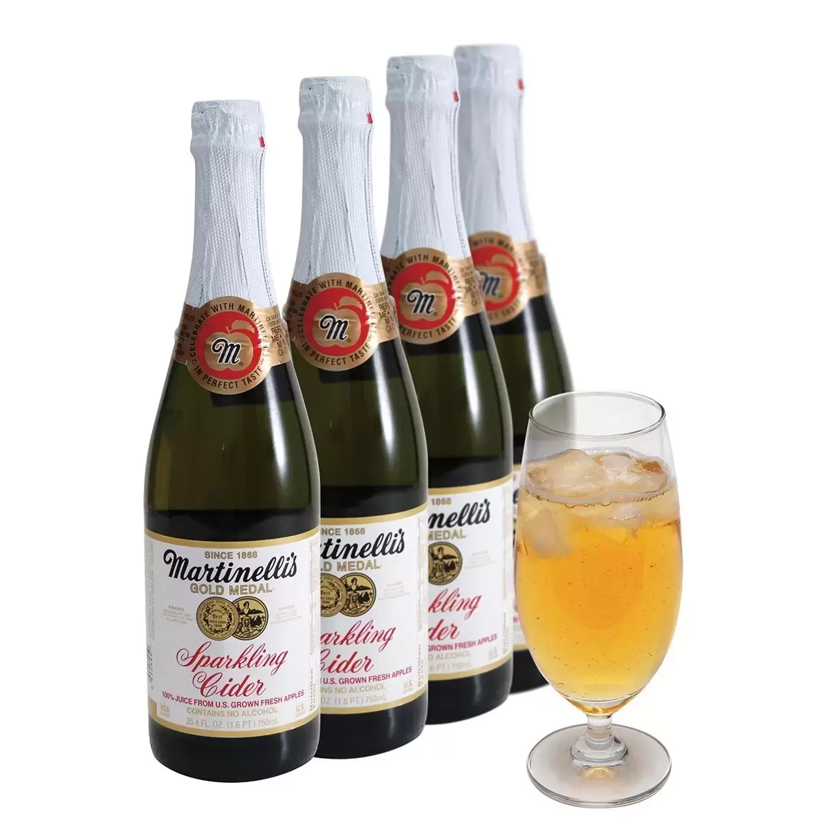 Martinelli's 氣泡蘋果汁 750毫升 X 4入