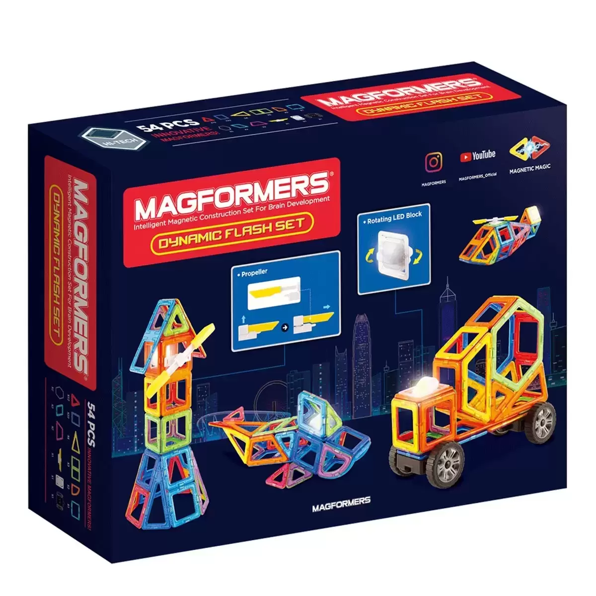 Magformers 磁性建構片 閃光車