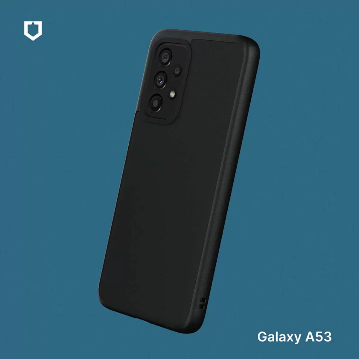 犀牛盾 Samsung Galaxy A53 SolidSuit 防摔手機殼 + 9H 3D滿版玻璃保護貼 黑