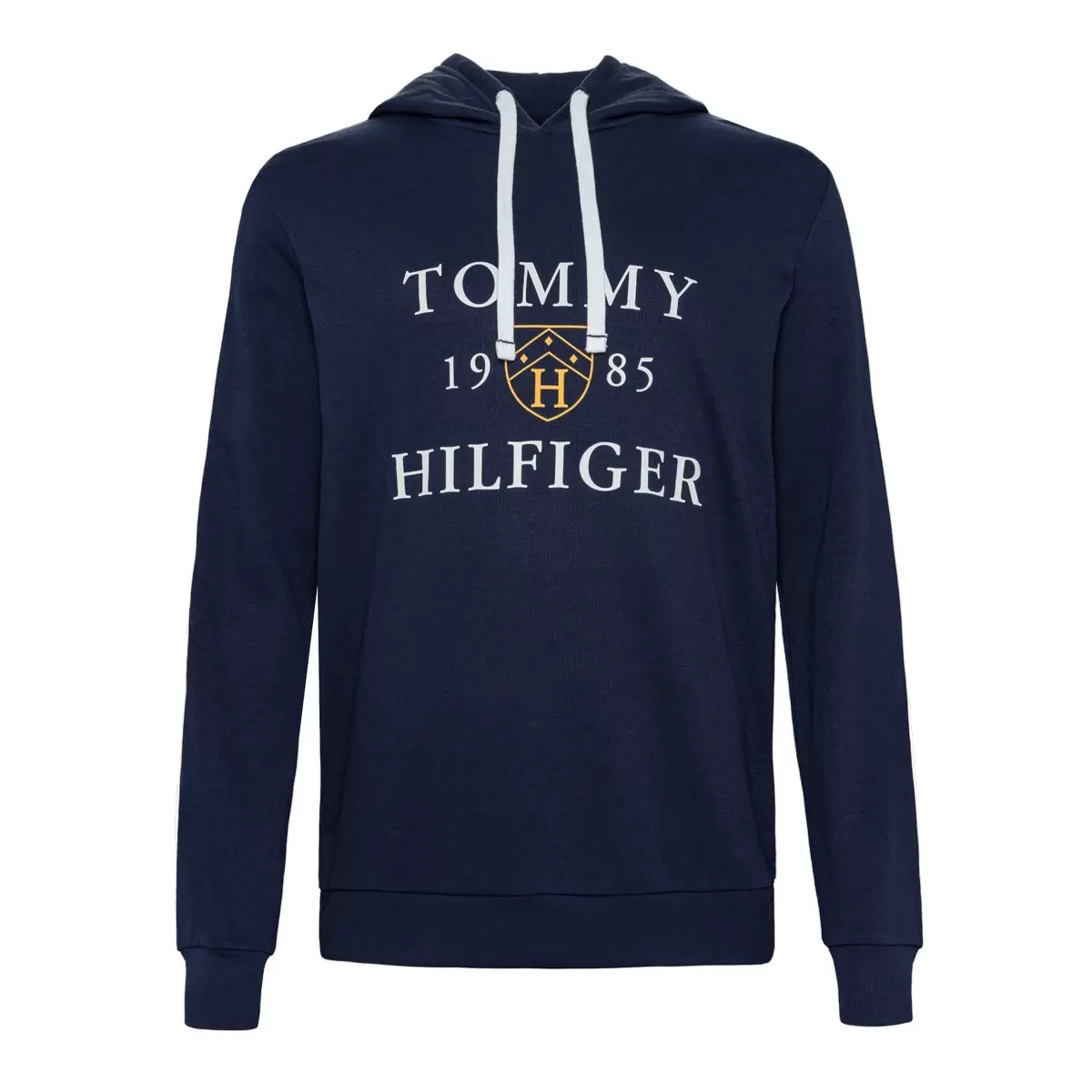 Tommy Hilfiger 男長袖毛圈布連帽上衣 深藍 XL