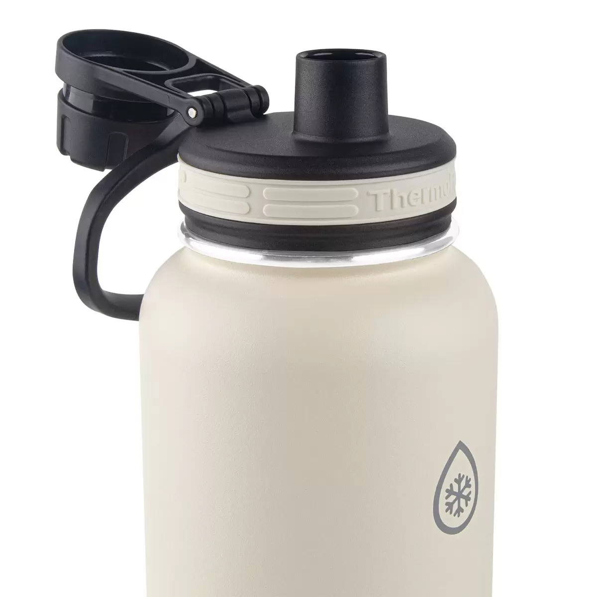 ThermoFlask 不鏽鋼保冷瓶 1.2公升 X 2件組 奶油白 + 黑