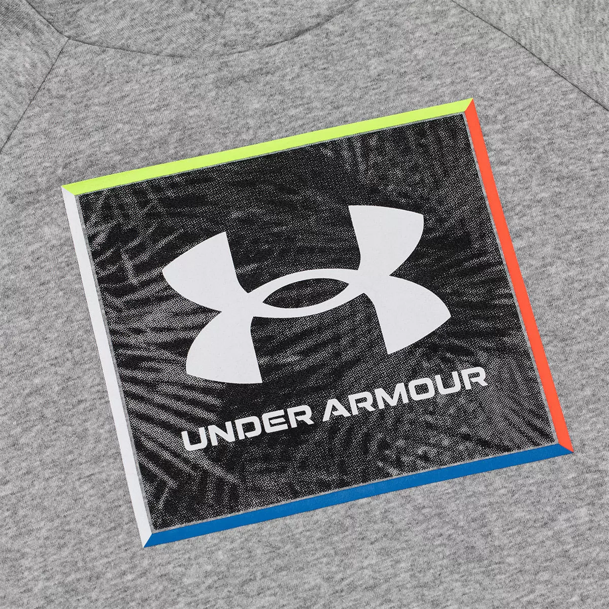 Under Armour 男Logo刷毛連帽上衣 灰 S