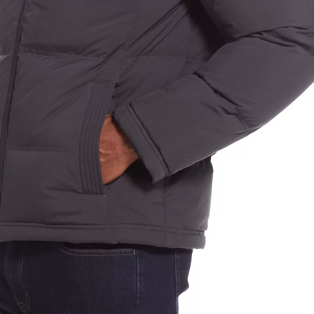 Weatherproof 男連帽羽絨外套 深灰 XXL