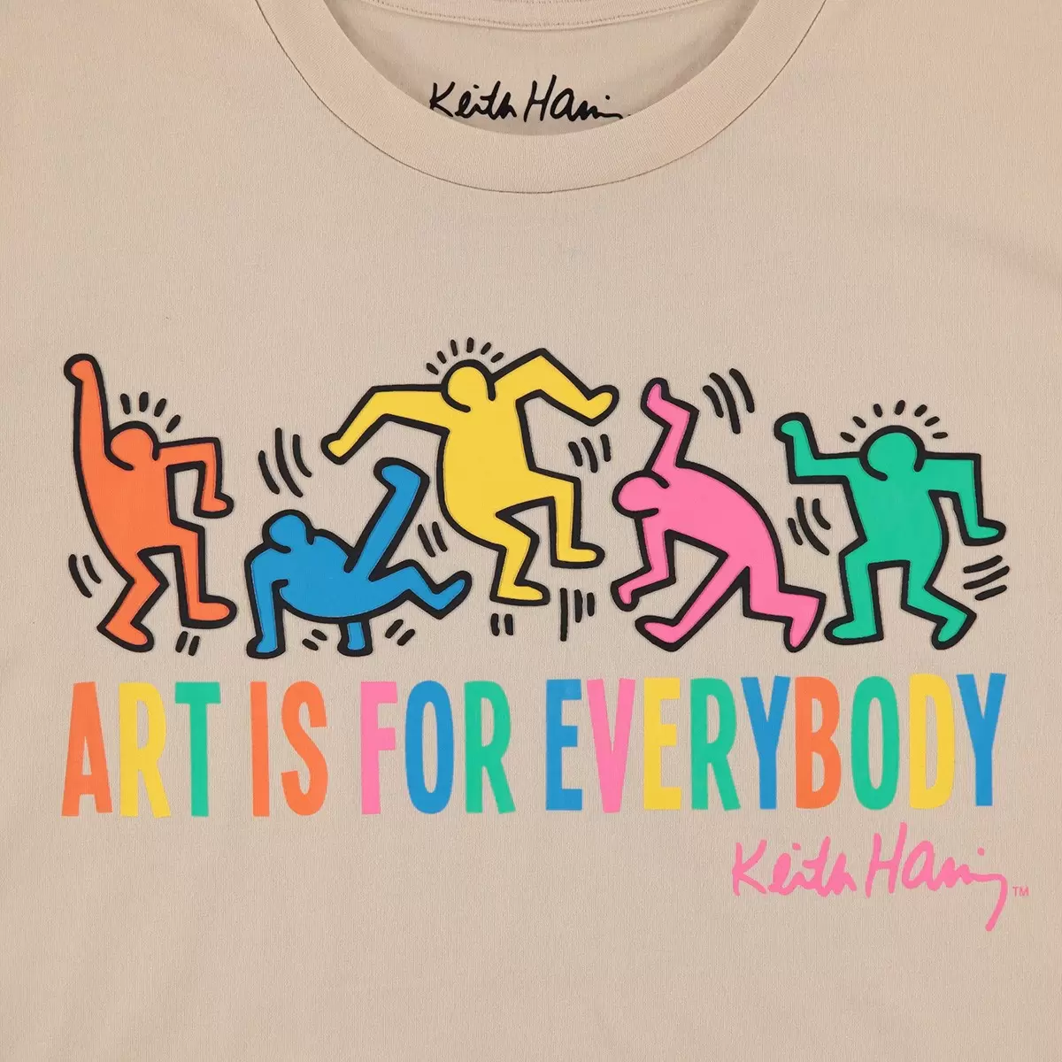 Keith Haring 女短袖Logo上衣 米 S
