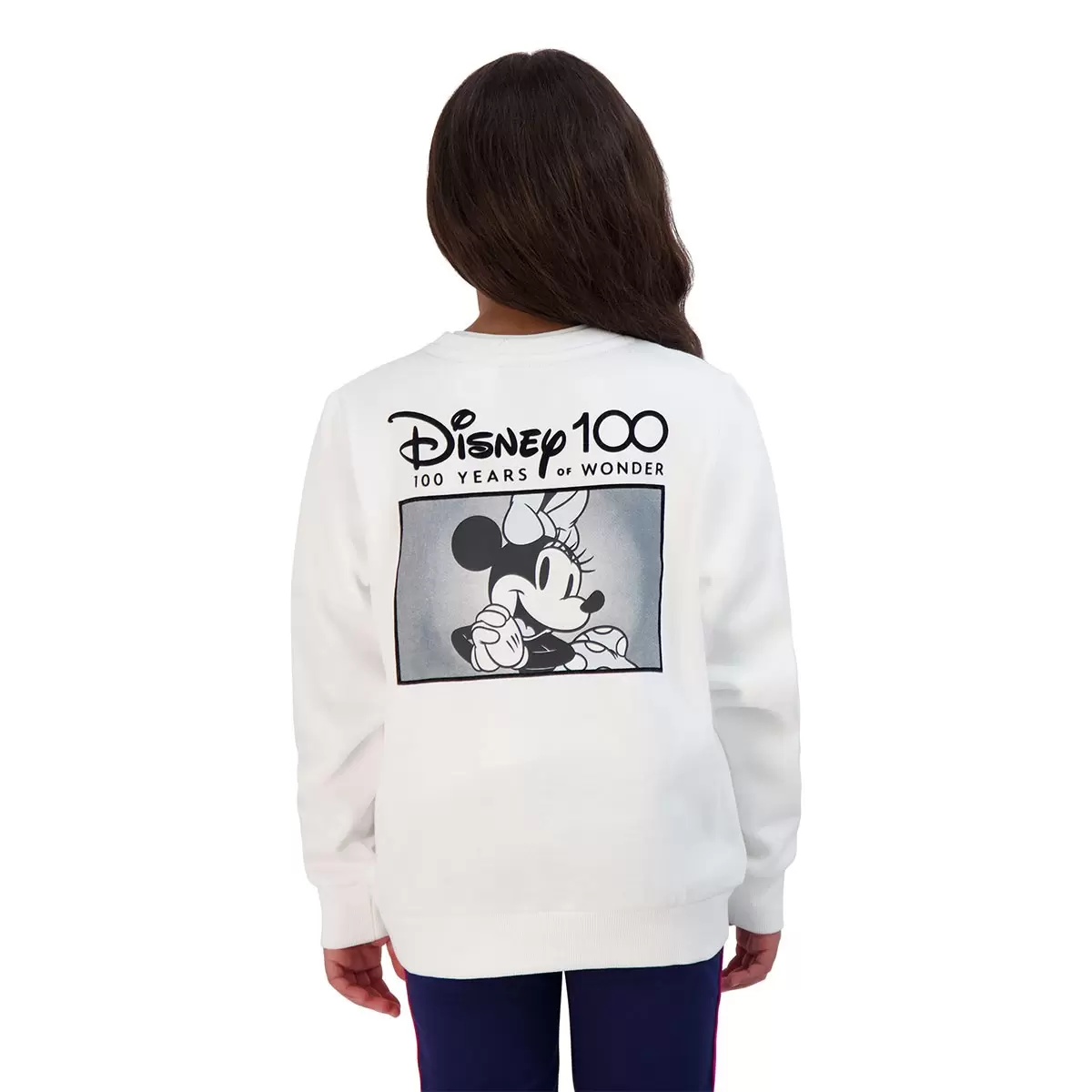 Disney 100周年紀念款兒童長袖上衣 白 Mickey 5