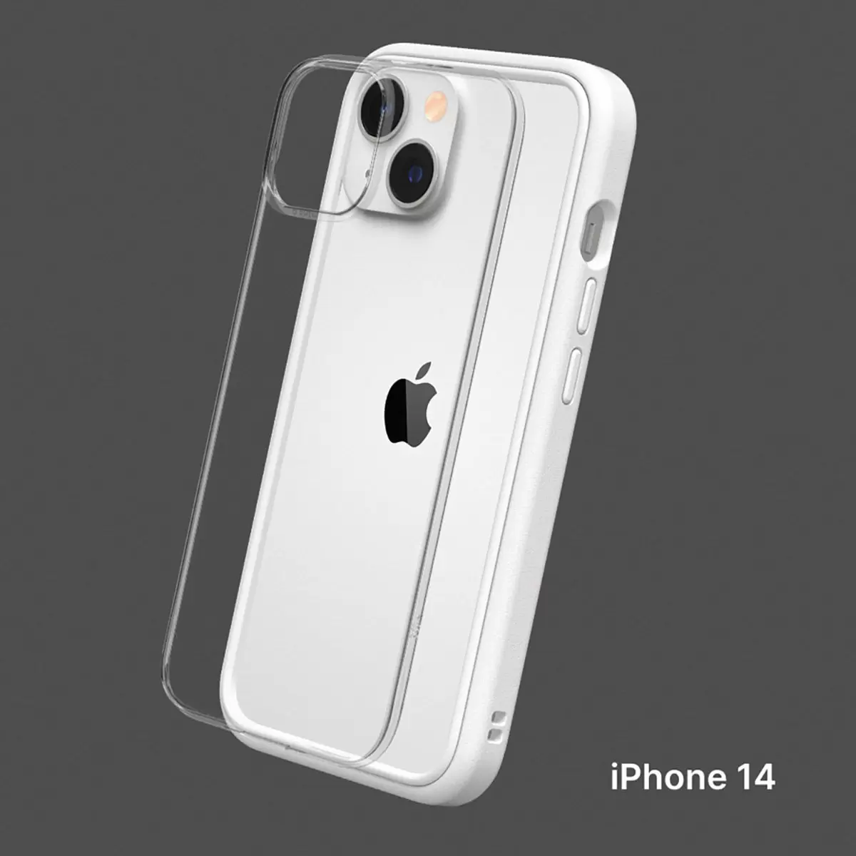 犀牛盾 iPhone 14 MOD NX 防摔手機殼 + 9H 3D滿版螢幕玻璃保護貼 白