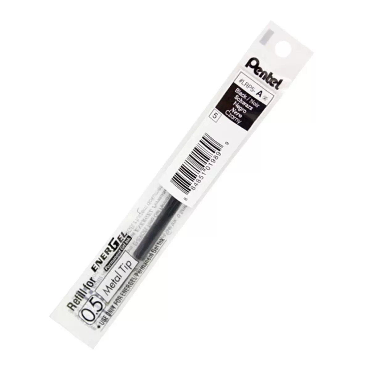 Pentel LRP7 極速耐水鋼珠筆通用筆芯 0.5公釐 X 24入 黑