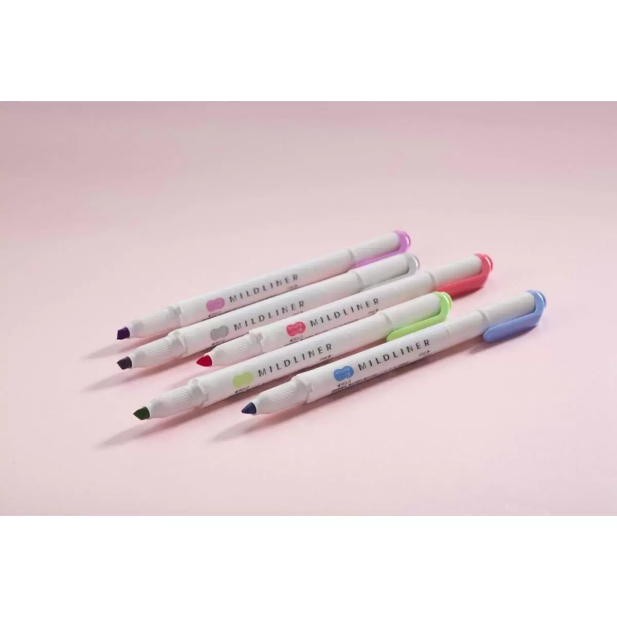 Zebra Mildliner 雙頭柔性螢光筆 5色組 X 4入 冷澀系