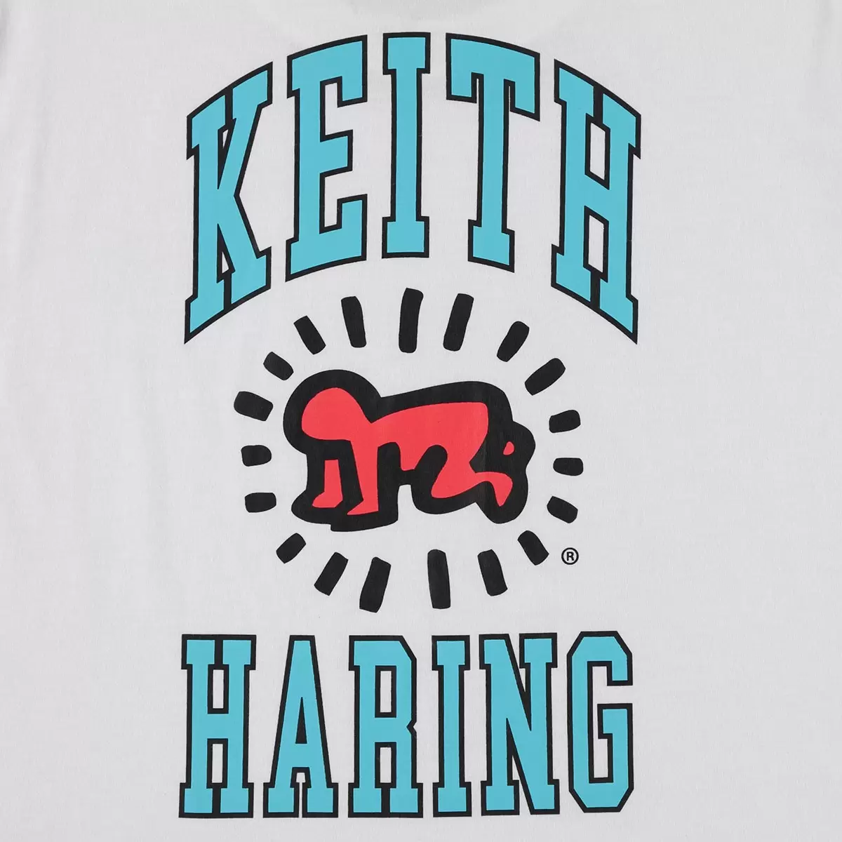 Keith Haring 女塗鴉短袖上衣 白 M