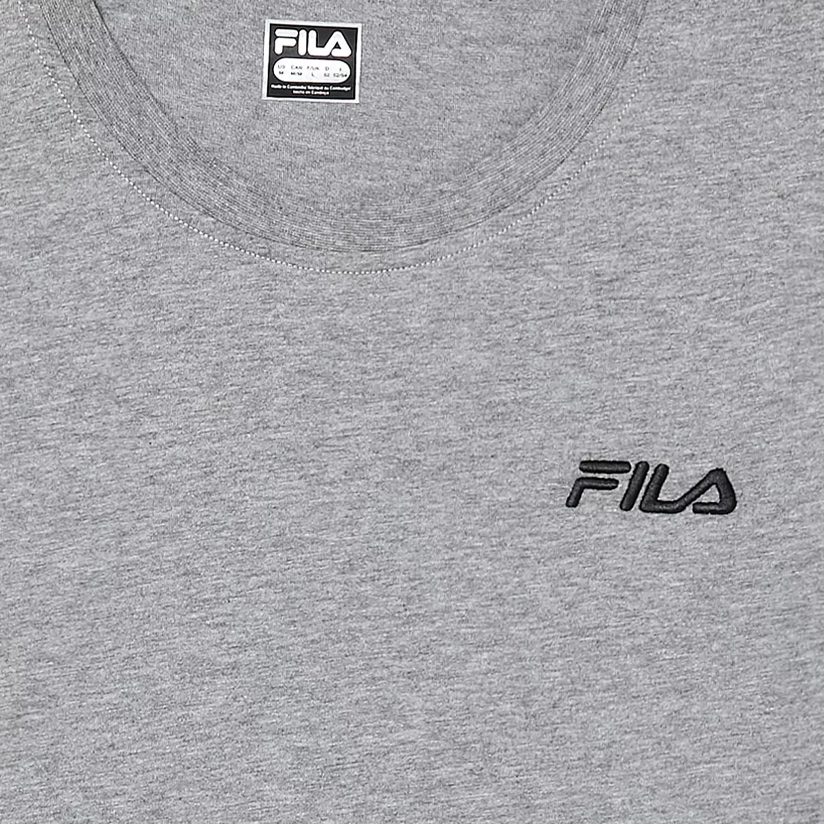 Fila 男短袖Logo上衣 灰 M