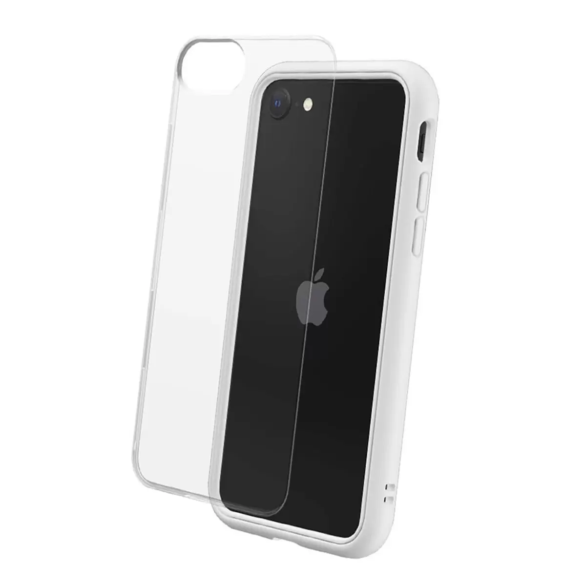 犀牛盾 iPhone SE MOD NX 防摔手機殼 + 9H 3D 滿版螢幕玻璃保護貼 白