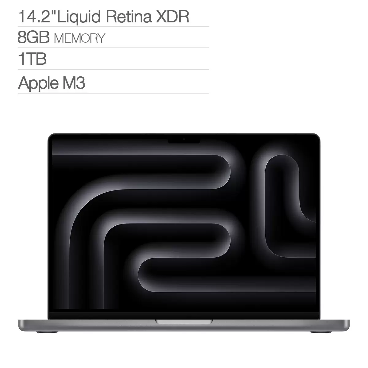 Apple MacBook Pro 14吋 搭配 M3 晶片 8 核心 CPU 10 核心 GPU 1TB SSD 太空灰色