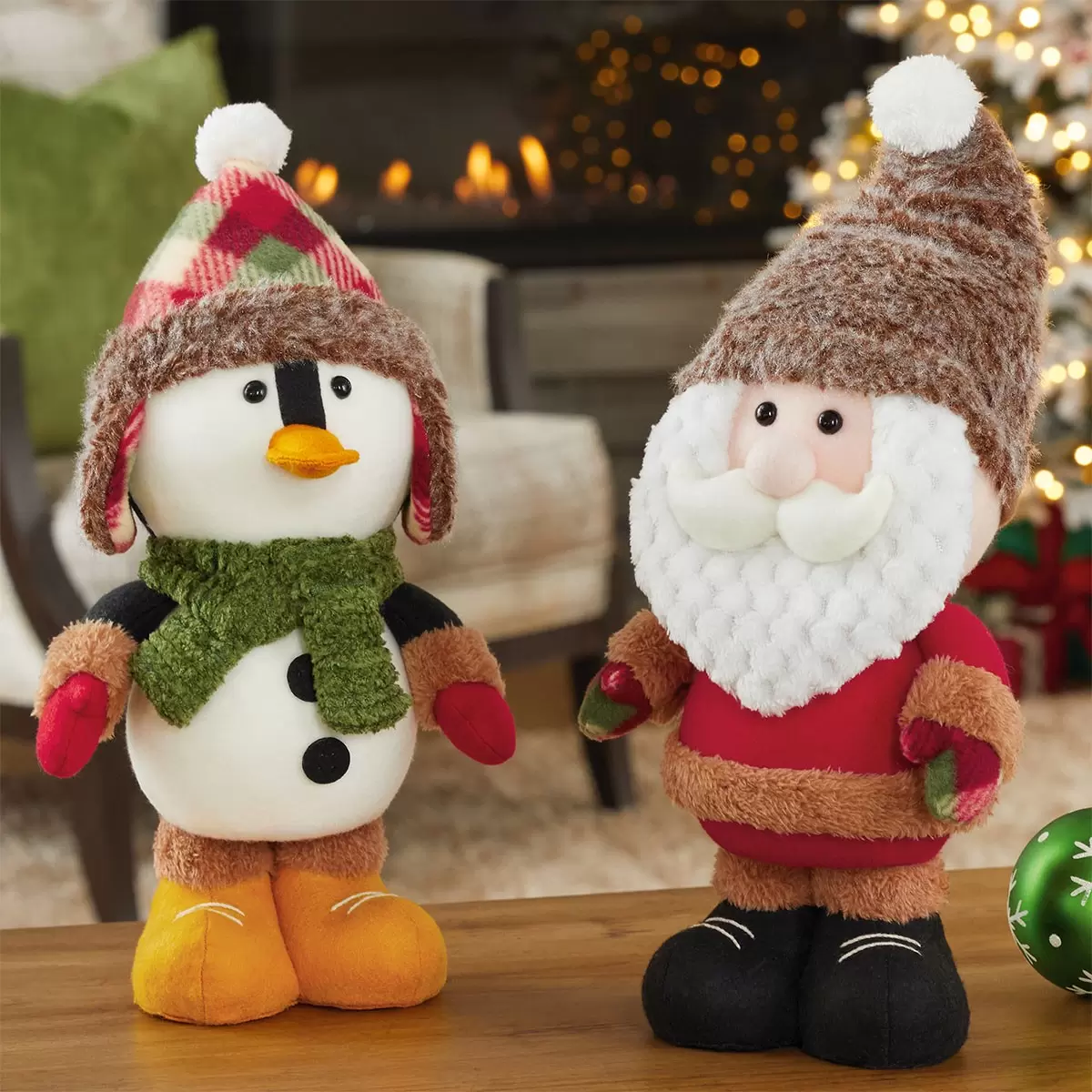 聖誕裝飾玩偶 2入組 聖誕老人/企鵝
