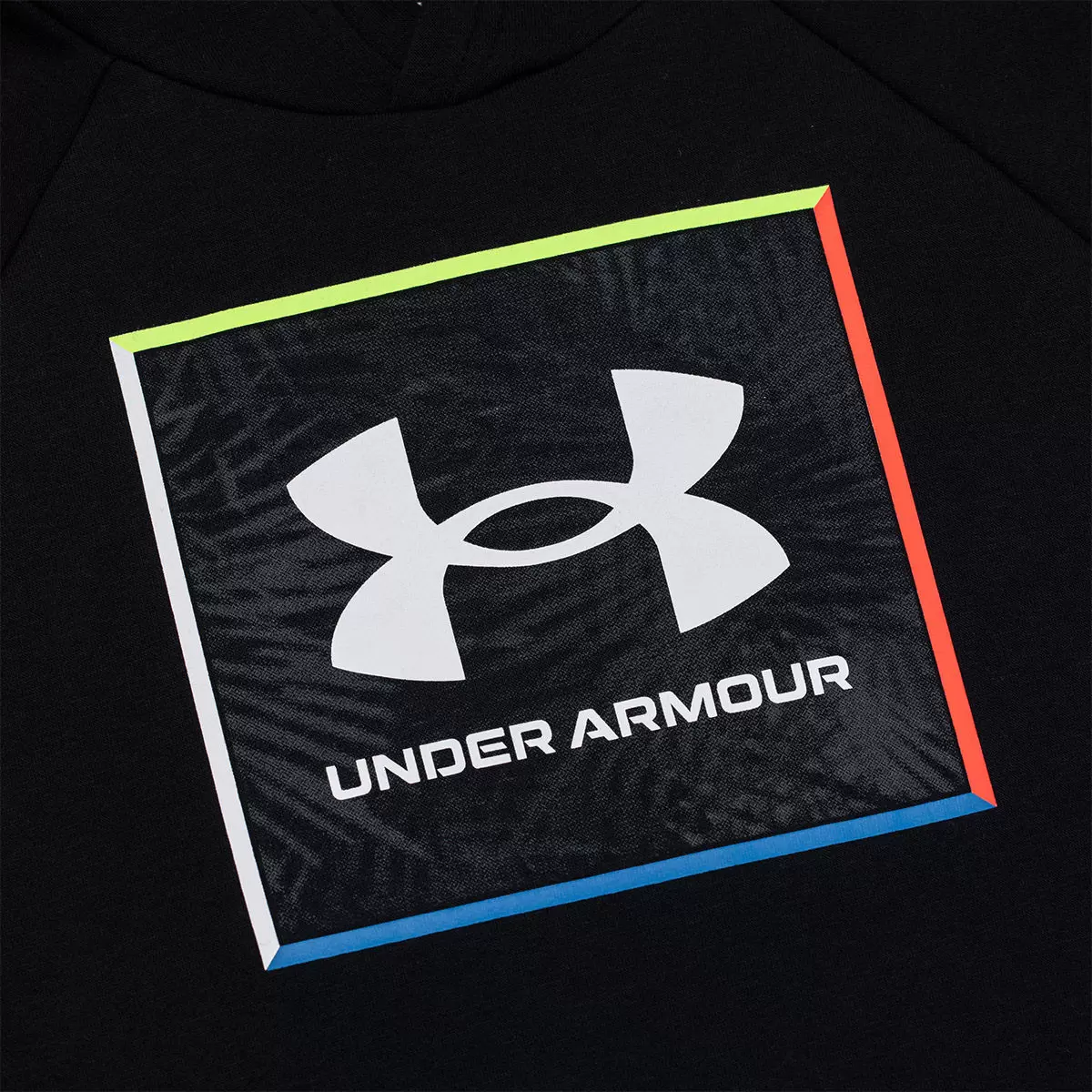 Under Armour 男Logo刷毛連帽上衣 黑