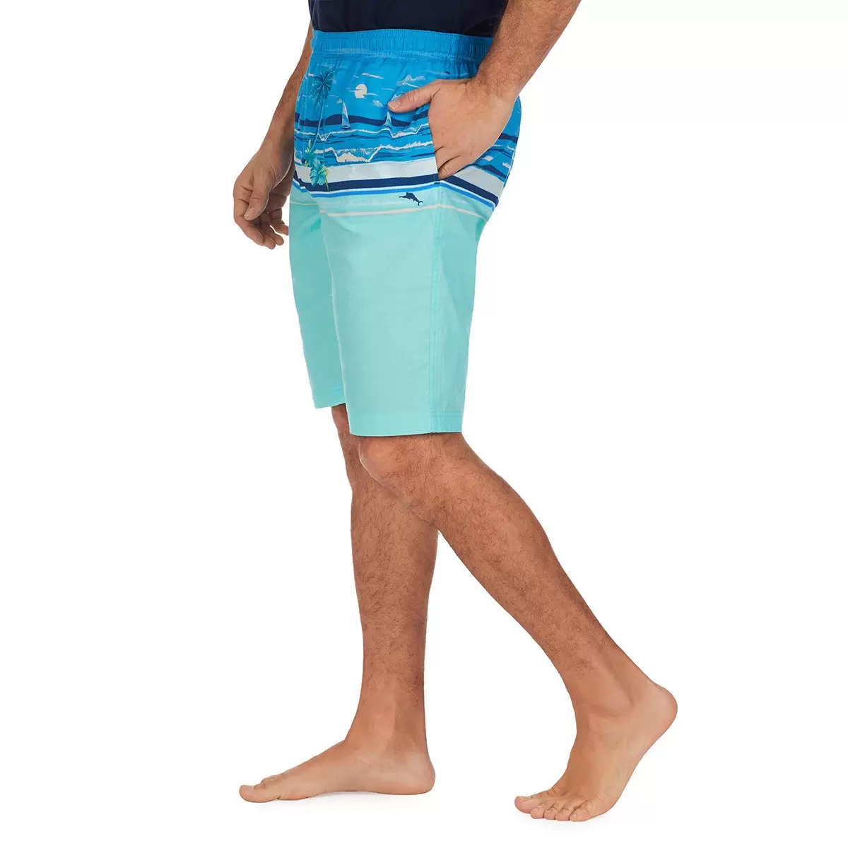 Tommy Bahama 男印花休閒短褲兩件組 水藍組