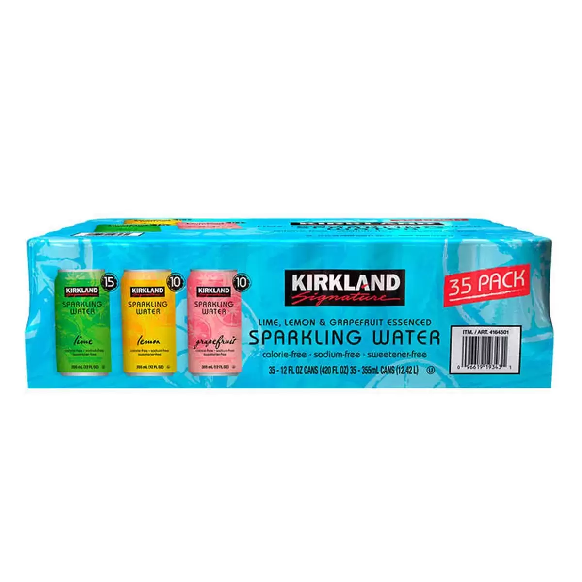 Kirkland Signature 科克蘭 水果風味氣泡水 355毫升 X 35入