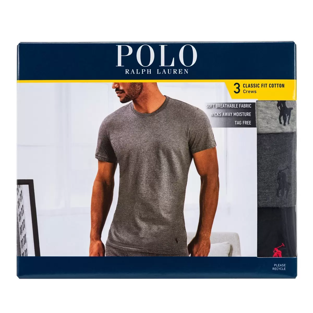 Polo Ralph Lauren 男短袖上衣 3入 黑 XL
