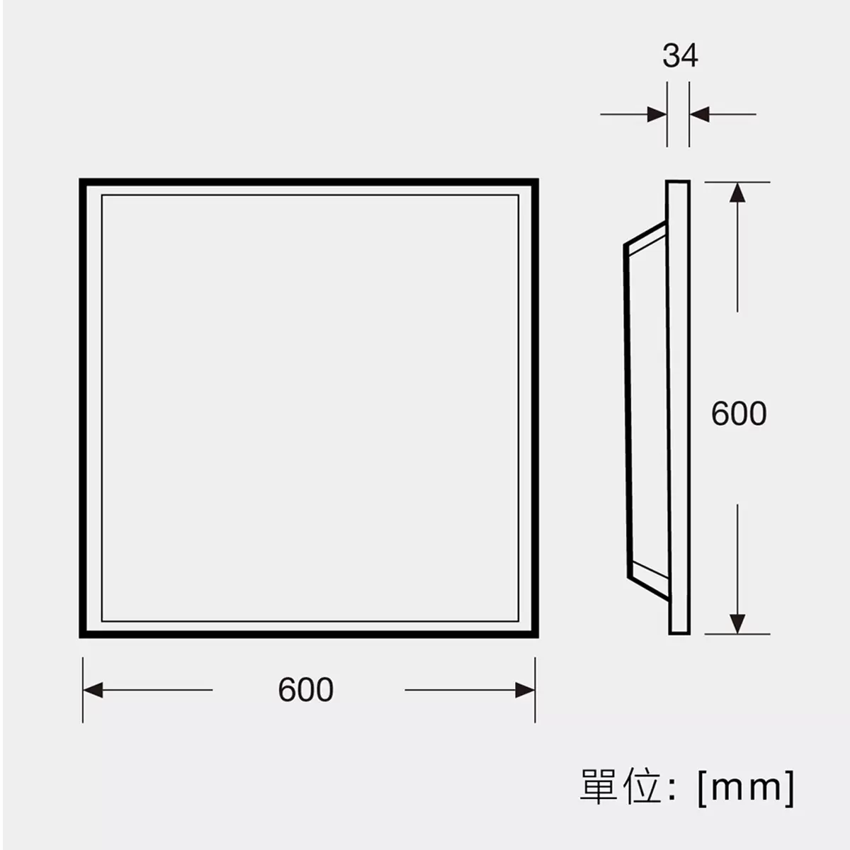 歐司朗 40W LED 平板燈 60公分 X 60公分 1入組 晝光色