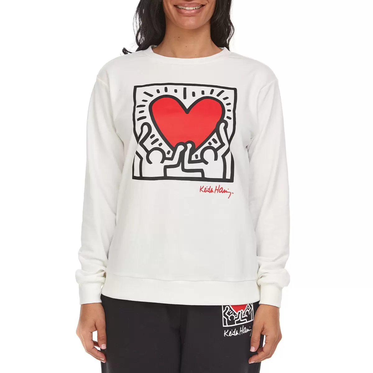 Keith Haring 女印花休閒長袖上衣