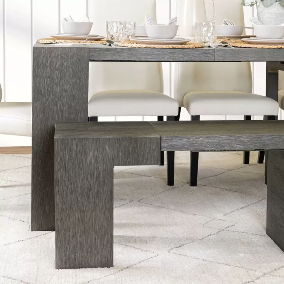 Transformer Table 可延伸式餐桌椅組 灰色