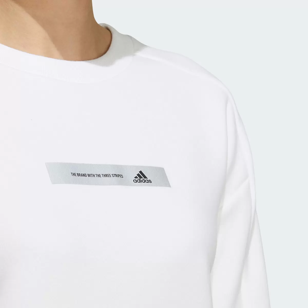 Adidas 女長袖上衣 白 XL