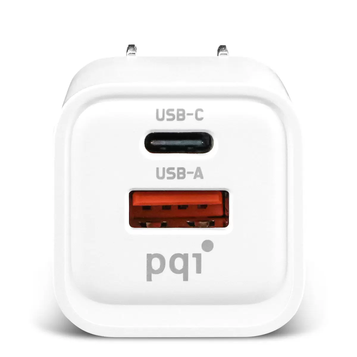 PQI 35W 雙孔氮化鎵 PD/QC3.0 快速充電器 附二合一 USB-C to USB-C/Lightning 雙頭充電線 120公分