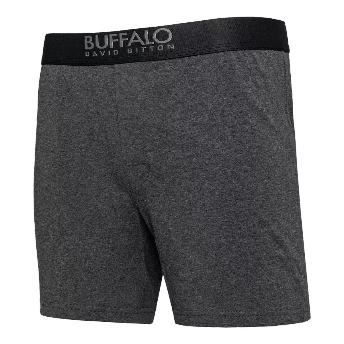 Buffalo 男彈性平口褲六入 黑色 / 灰色 XL