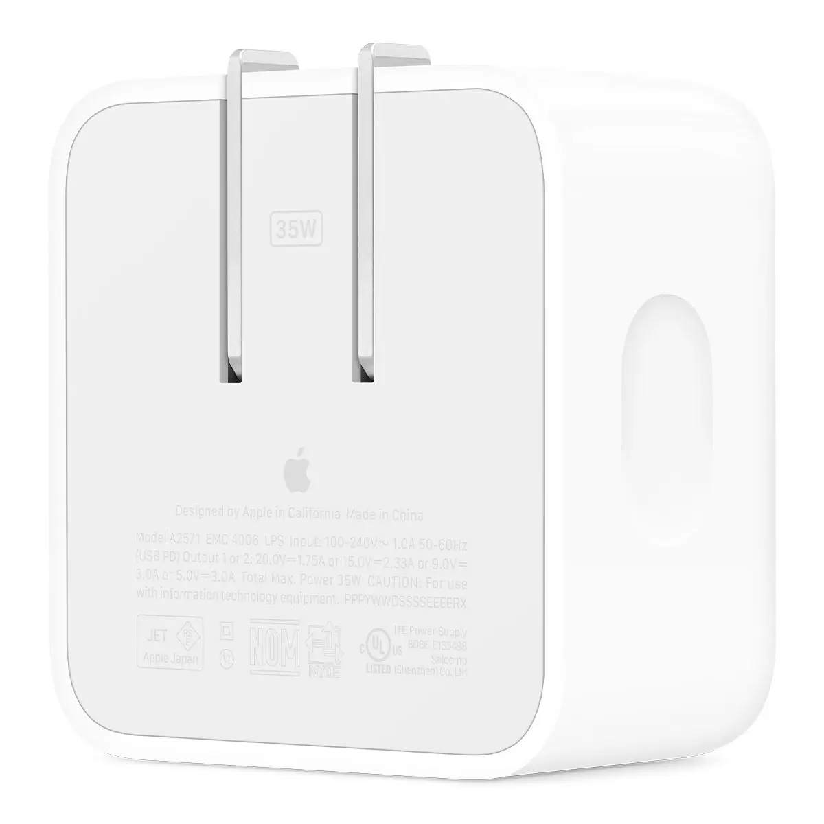 Apple 35W 雙 USB-C 埠小型電源轉接器
