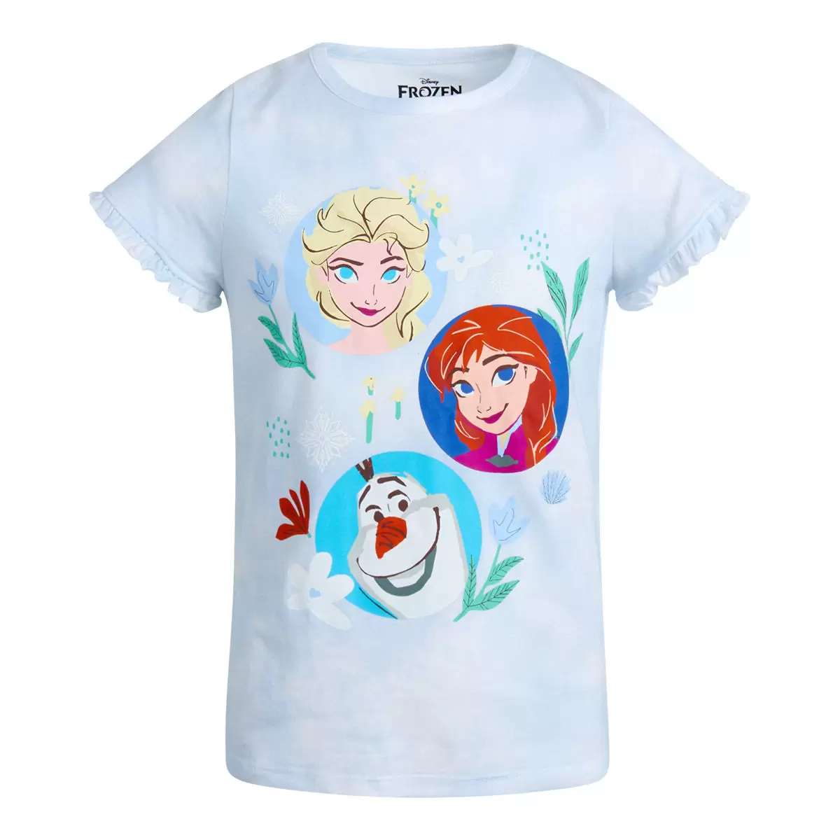 兒童卡通圖案短袖上衣四件組 Frozen 4T