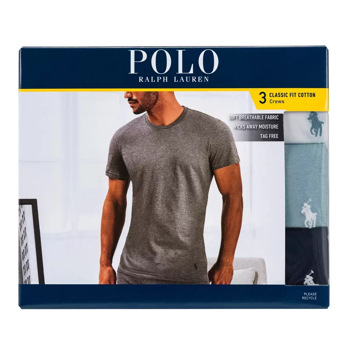 Polo Ralph Lauren 男短袖上衣 3入 深藍 XL
