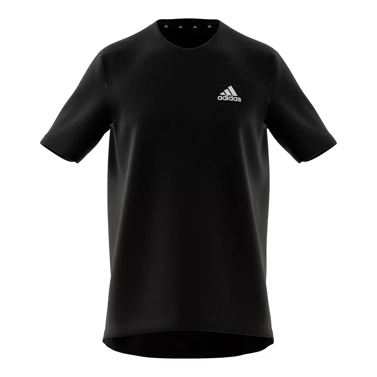 Adidas 男短袖Logo上衣 黑 XL