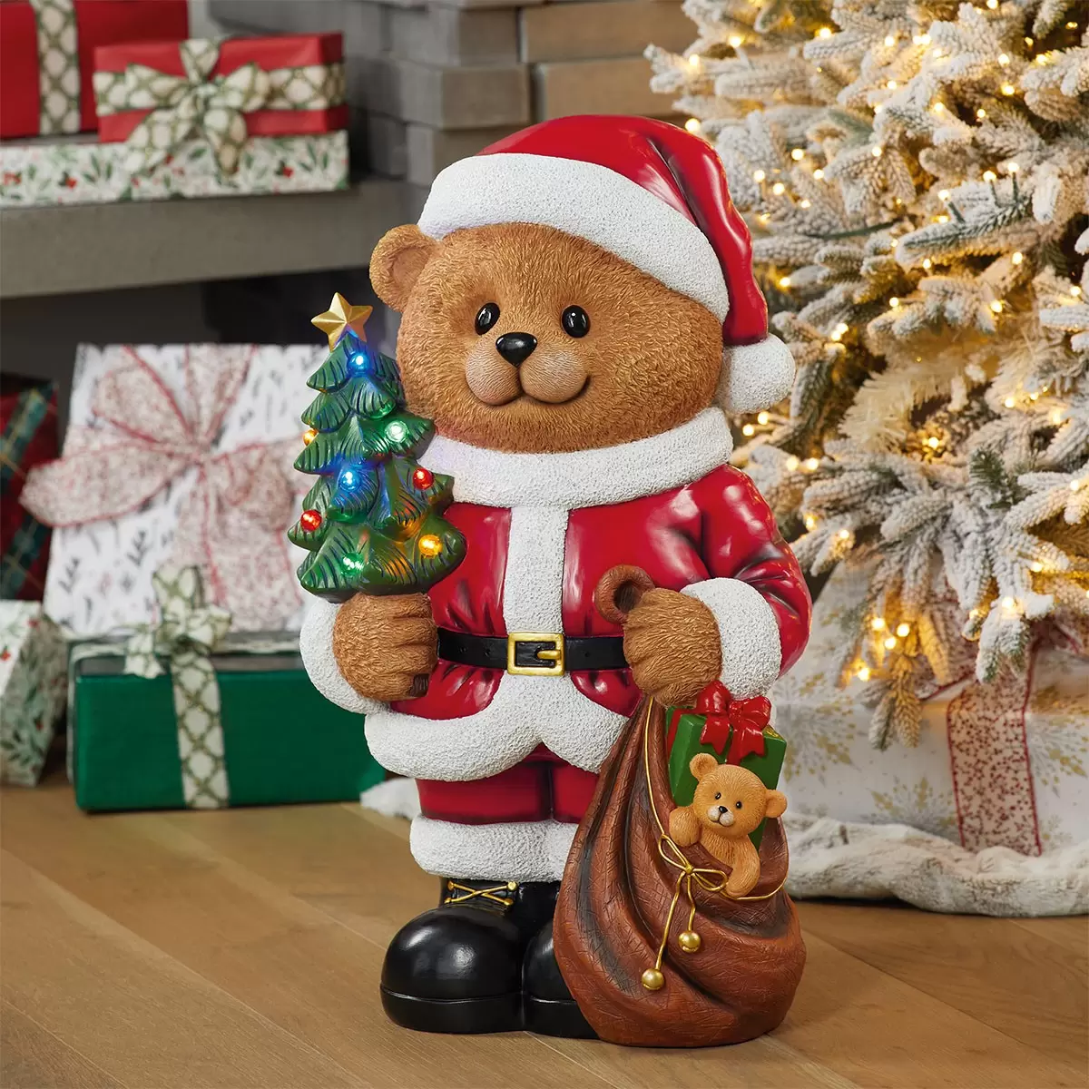 25.5吋 LED 聖誕棕熊裝飾