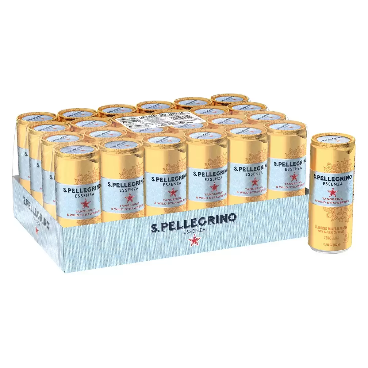 San Pellegrino 聖沛黎洛 零卡香氛氣泡飲 香橙野莓風味 330毫升 X 24入