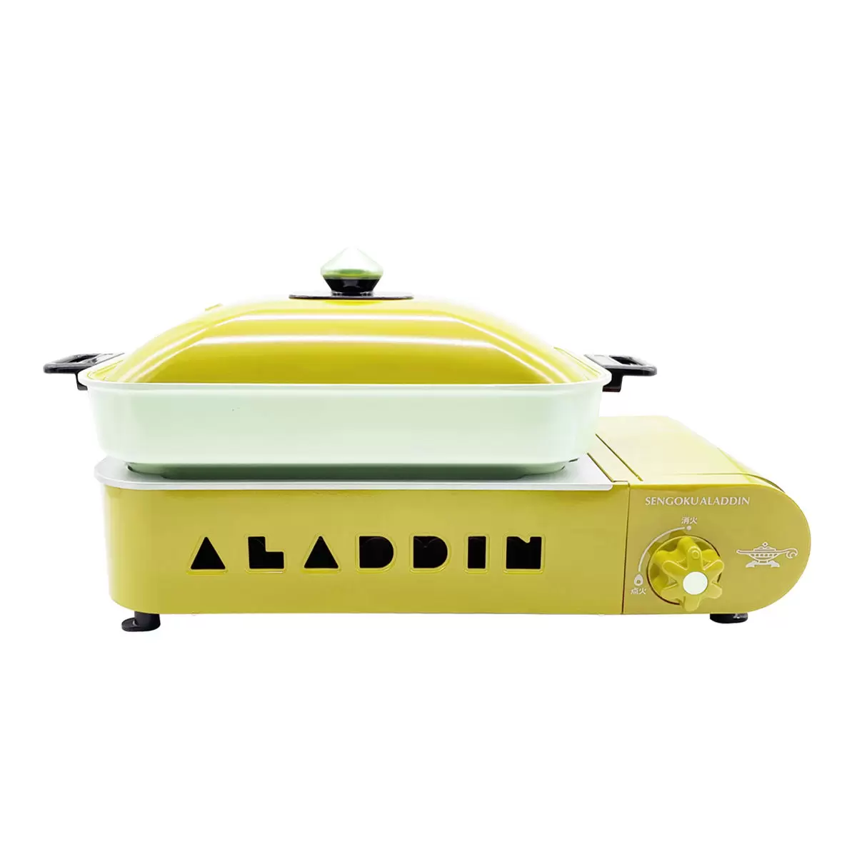 千石阿拉丁 2.1kW 煎煮烤雙盤卡式爐 SAG-RS21Y 黃色