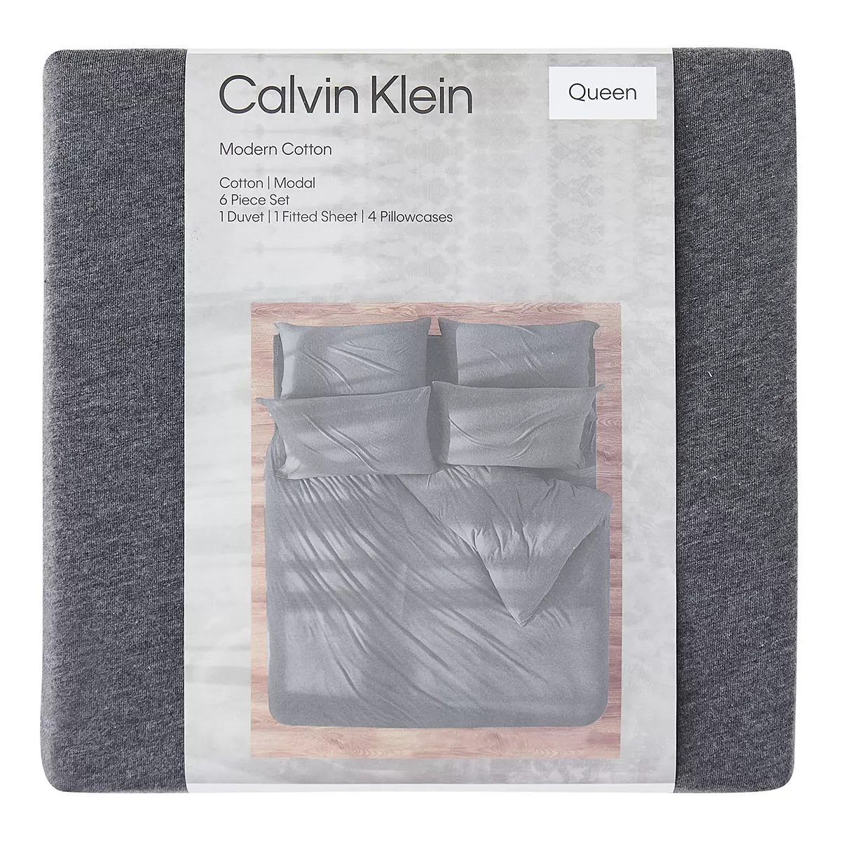 Calvin Klein 雙人素色床包六件組 152公分 X 190公分