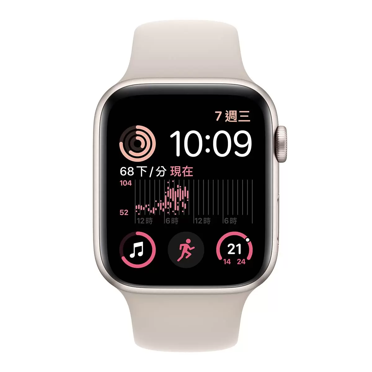Apple Watch SE (GPS) 44公釐鋁金屬錶殼 運動型錶帶