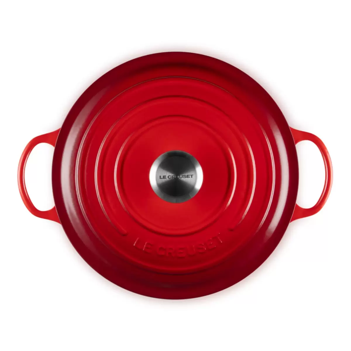 Le Creuset 琺瑯鑄鐵媽咪鍋 含鋼頭鍋蓋 28公分 櫻桃紅