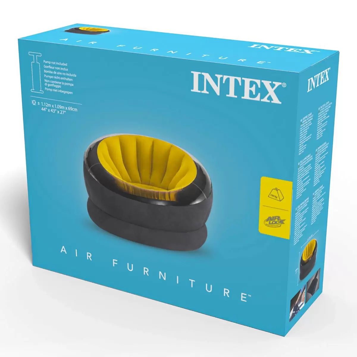 Intex 單人充氣沙發 黃色