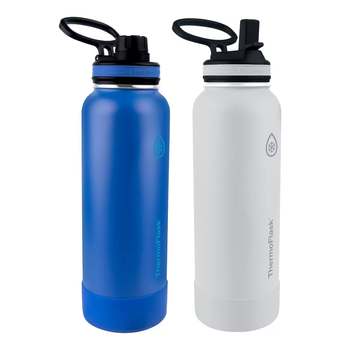 ThermoFlask 不鏽鋼保冷瓶 1.2公升 X 2件組 藍 + 灰